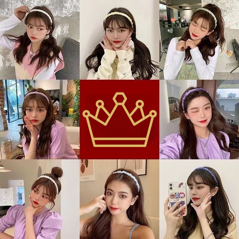 Băng Đô Cài Tóc Vải Chống Trượt Kiểu Hàn Quốc Dễ Thương Thời Trang Mùa Hè Cho Bạn Gái