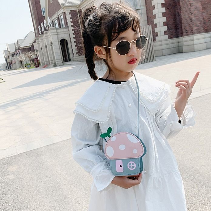 Túi Đeo Vai Hình Cây Nấm Dễ Thương Cho Bé Gái