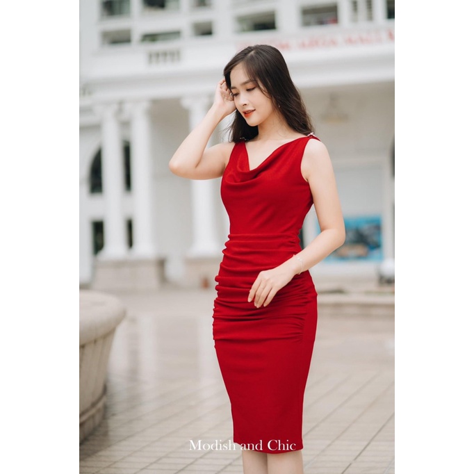 đầm nhũ ôm body phối dây ngọc đan lưng hót ld22