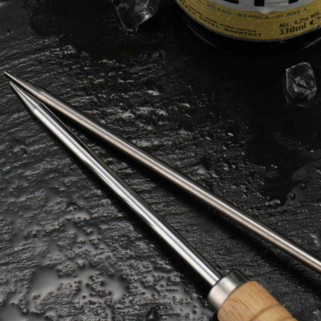 Dụng Cụ Nghiền Đá Cocktail Tay Cầm Bằng Gỗ An Toàn