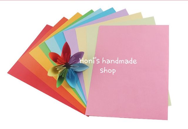 Giấy màu origami, trang trí, xếp hạc nhiều màu nhiều cỡ