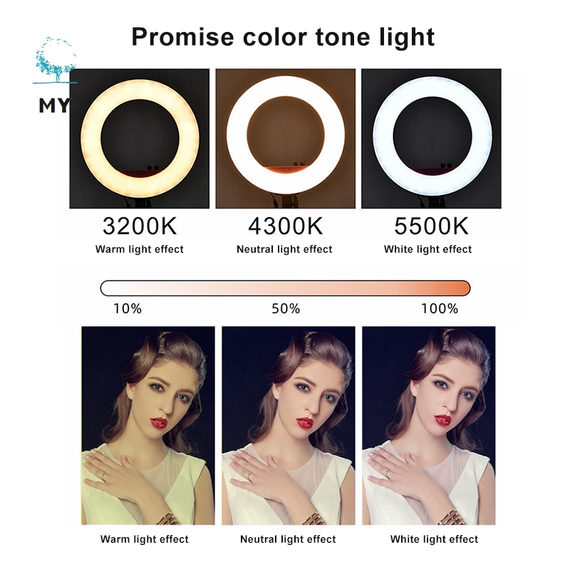 Đèn Led Tròn Hỗ Trợ Chụp Ảnh Cho Điện Thoại