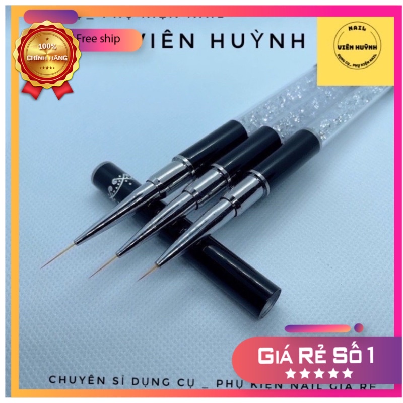 Cọ nét cáng đá vẽ móng, cọ râu cọ nét vẽ nail đẹp. đầu cọ mềm mướt