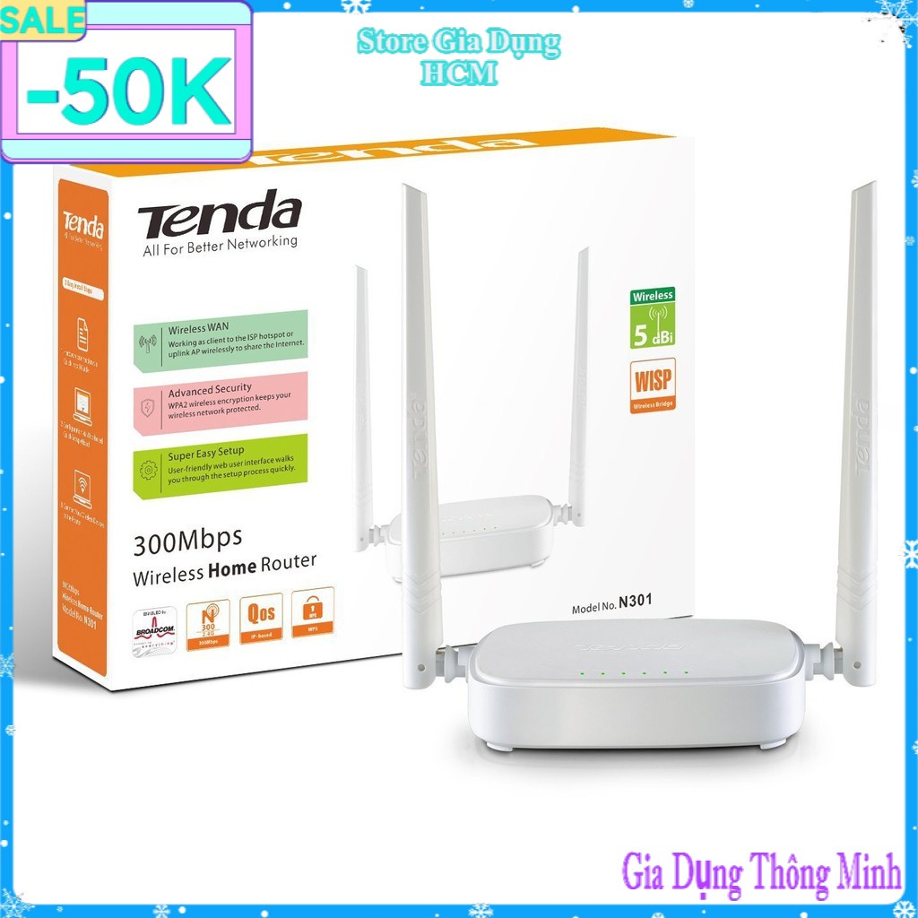 Thiết Bị Phát Sóng WIFI 2 ANTEN tốc độ 300M TEDA N301- Store Gia Dụng HCM | BigBuy360 - bigbuy360.vn