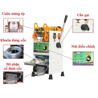 Máy Dập Nắp Cốc Nhựa Eton [ Et-D1 Et-D6 & Et-D7 ]