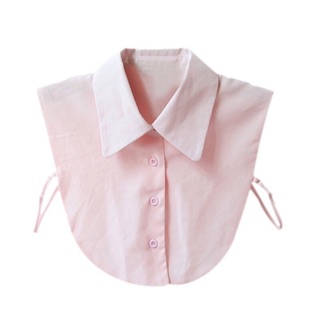 Cổ áo sơ mi cổ Đức nhọn màu hồng