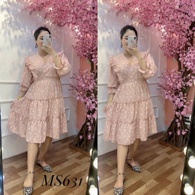 Đầm maxi ngăn