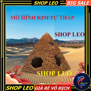 Mô hình kim tự tháp hang trú hồ cá - hang cá, hang tép - phụ kiện thủy sinh - shopleo