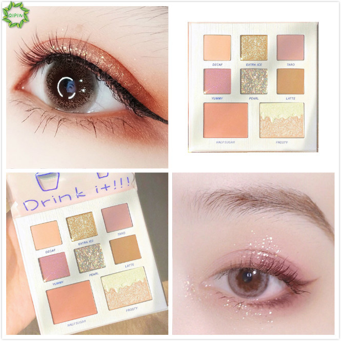 Bảng phấn mắt DIKALU 8 màu lấp lánh dành cho người mới bắt đầu