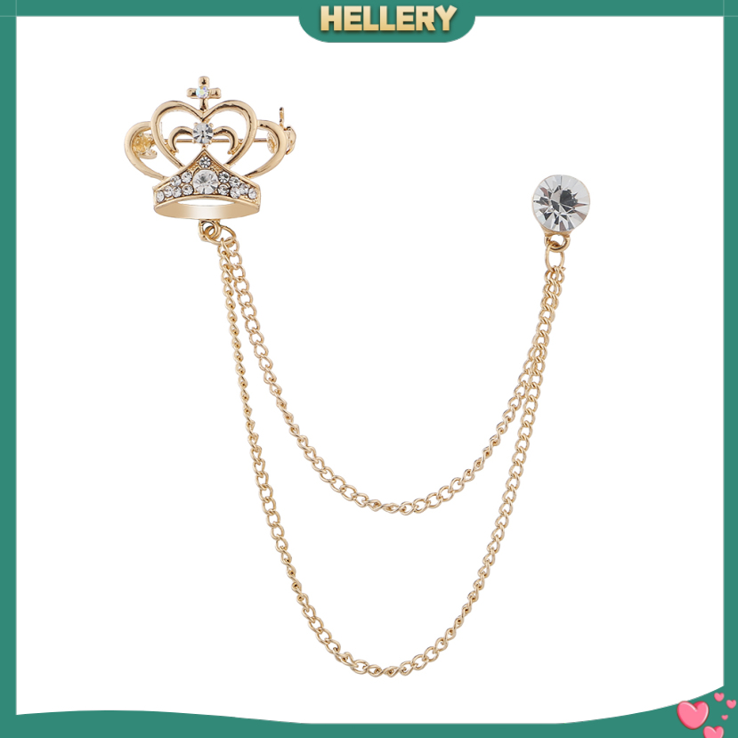 Cài Áo Hình Vương Miện Đính Đá Thời Trang Cho Nam