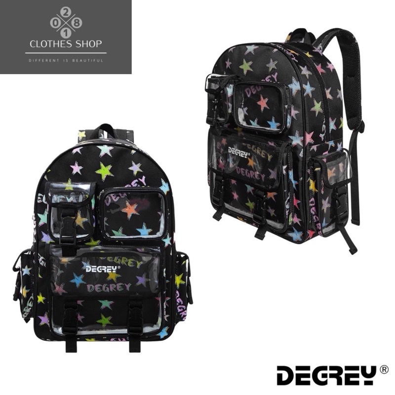 Balo Degrey Ngôi Sao Backpack 2810 Clothes Shop Balo Đi Học Ngôi Sao Ulzzang Unisex