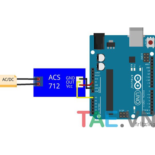 Cảm Biến Dòng Điện ACS712