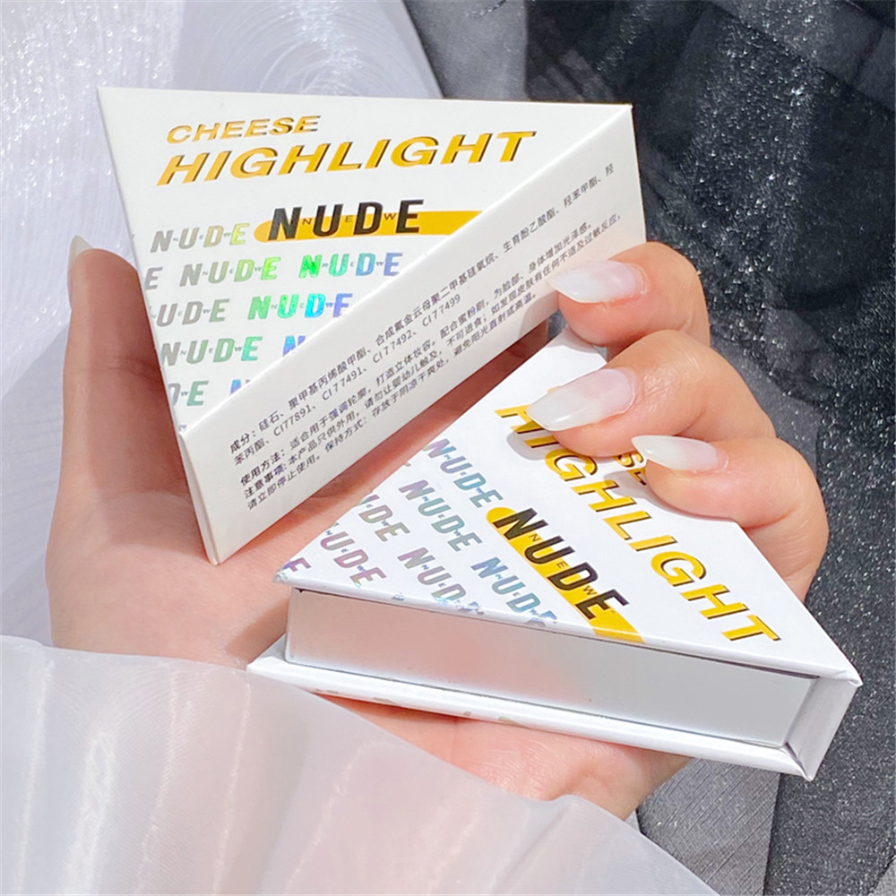 Bảng phấn má hồng 2 trong 1 thiết kế hình phô mai dễ thương chất lượng cao