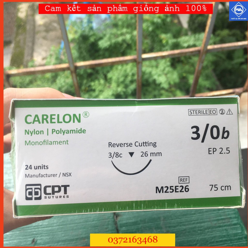 [Hàng Chuẩn]Chỉ Khâu Má Lúm Đồng Tiền 3/0 - Chỉ Khâu Khẫu Thuật 3/0 (Chi Khau Ma Lum Dong Tien)