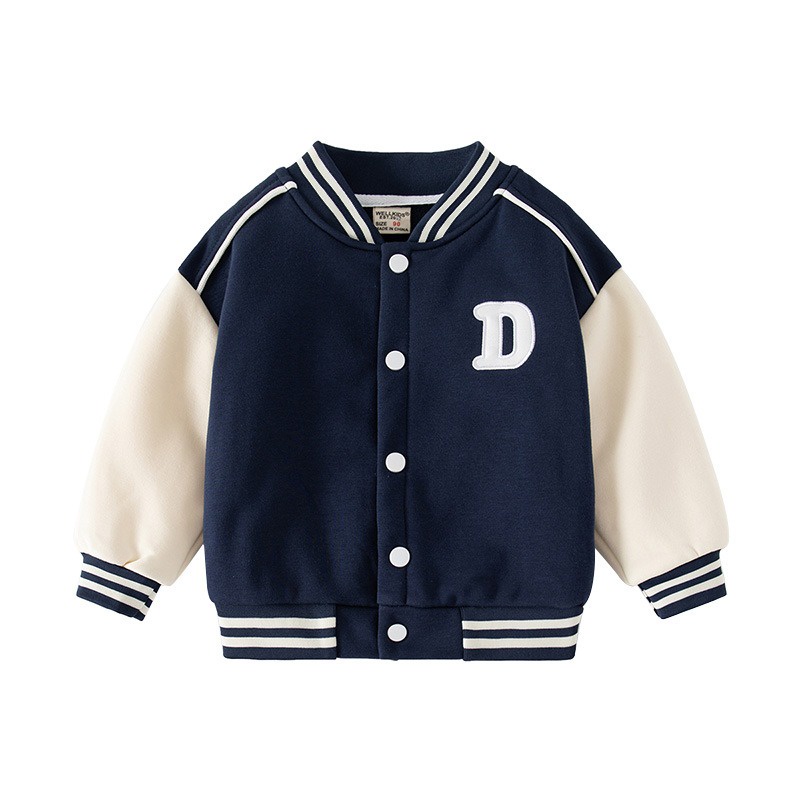 Áo khoác nỉ bomber cho bé WELLKIDS dài tay họa tiết hàng xuất Âu Mỹ