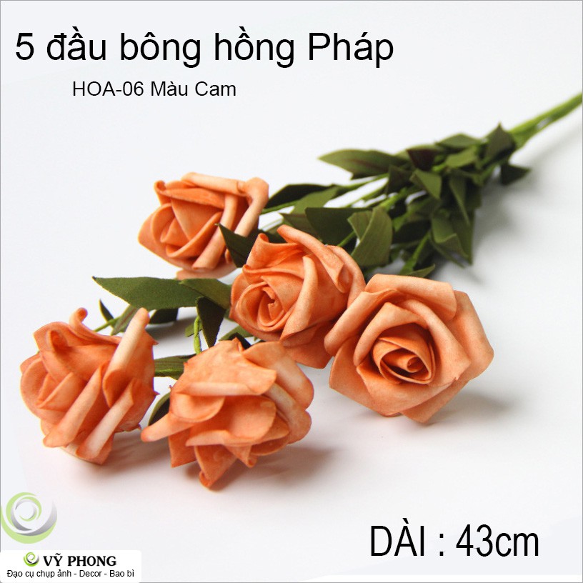 HOA HỒNG PHÁP DECOR TRANG TRÍ - PHỤ KIỆN CHỤP ẢNH HOA-04,05,06