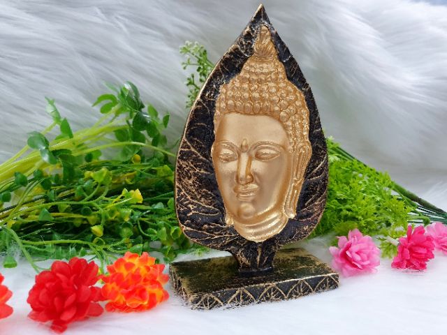 Tượng Đá Phật Thích Ca 3D Lá Bồ Đề Tâm Linh tuyệt đẹp
