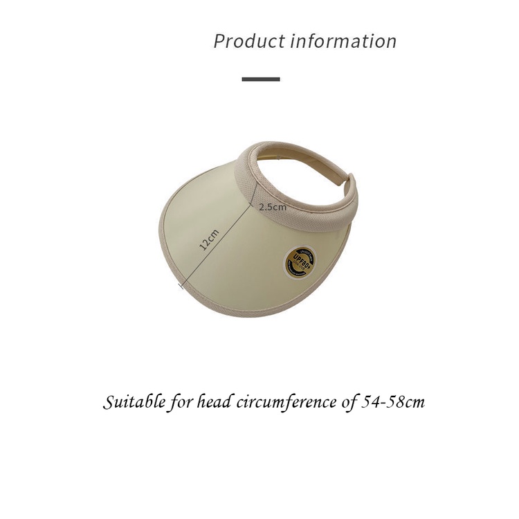 Nón Lưỡi Trai Hở Chóp Chống Tia UV Thời Trang Dành Cho Nữ