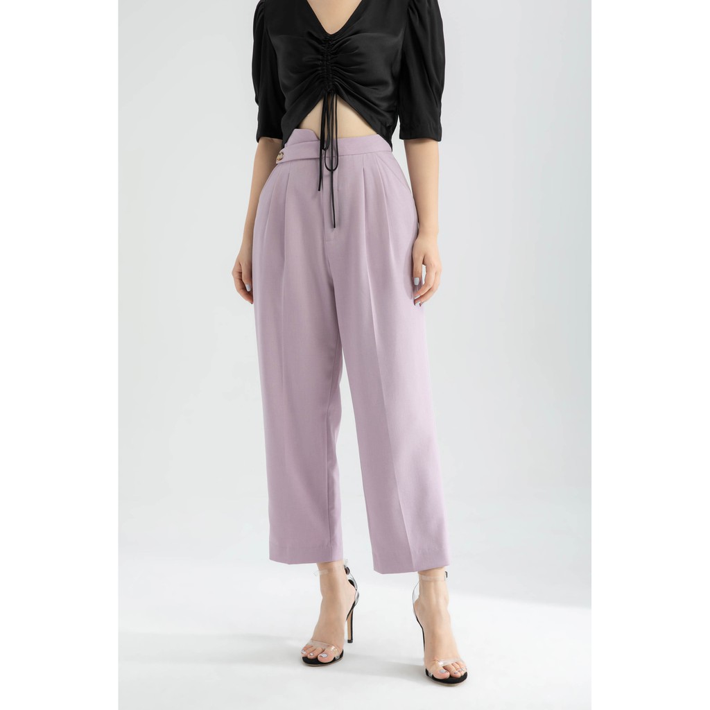 Quần Baggy cạp chéo nữ IVY moda MS 22B8570