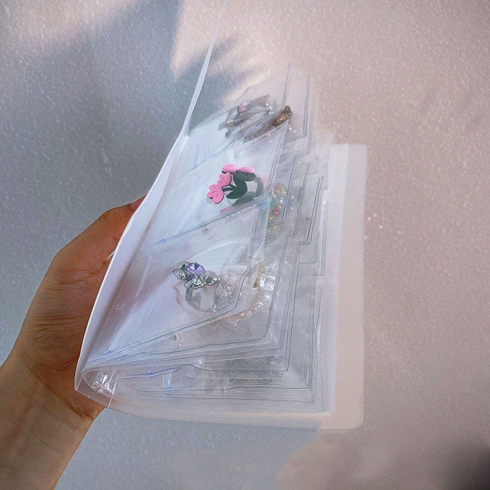 Sổ Đựng Trang Sức Trong Suốt Chống Oxy Hóa Có Khóa Kéo Tiện Dụng