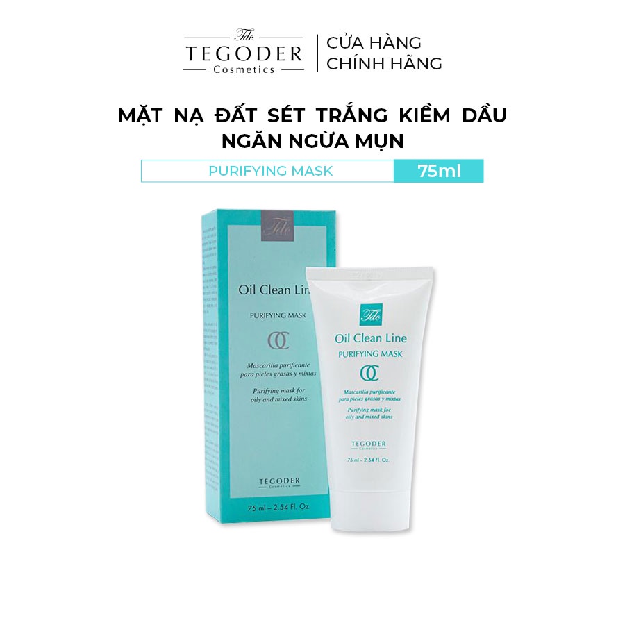 Mặt nạ đất sét trắng kiềm dầu ngăn ngừa mụn Tegoder Purifying mask 75 ml mã 8956