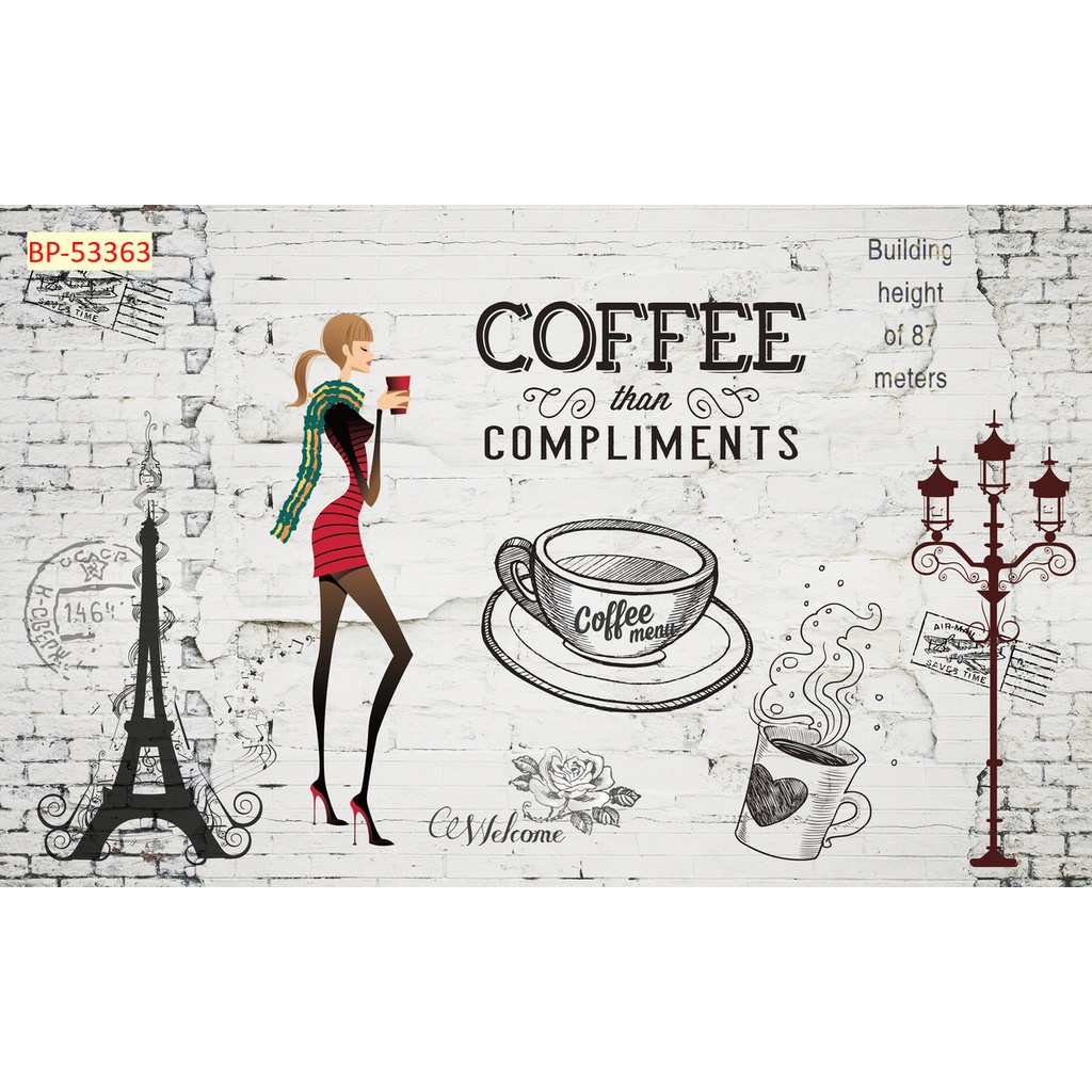 Tranh dán tường vải lụa 3D NHÍ NHỐ, DỄ THƯƠNG, HÌNH VẼ CHIBI giành cho Quán Cafe, Trà Sữa, Trang Trí Cửa Hàng