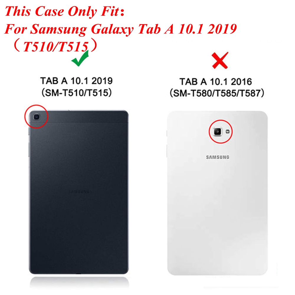 Ốp lưng EVA cứng có chân chống cho máy tính bảng Samsung Galaxy Tab A 10.1 2019 SM T510 T515