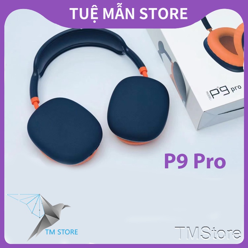 Tai Nghe Chụp Tai P9 Pro Tm Shop Bluetooth Không Dây Gaming Có Mic Chống Ồn Thể Thao Dành Cho Samsung, Iphone Chính Hãng