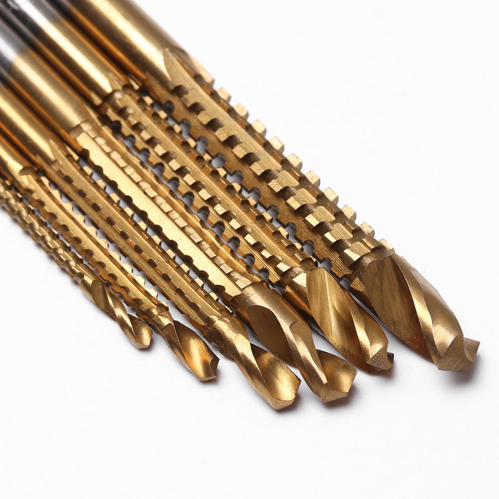 Mũi Khoan HSS Bằng Thép Phủ Titan Kích Thước 3 / 4 / 5 / 6 / 6.5 / 8mm