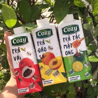 Trà đào ,vải ,tắc mật ong :30k/lốc (4hộp /225ml)