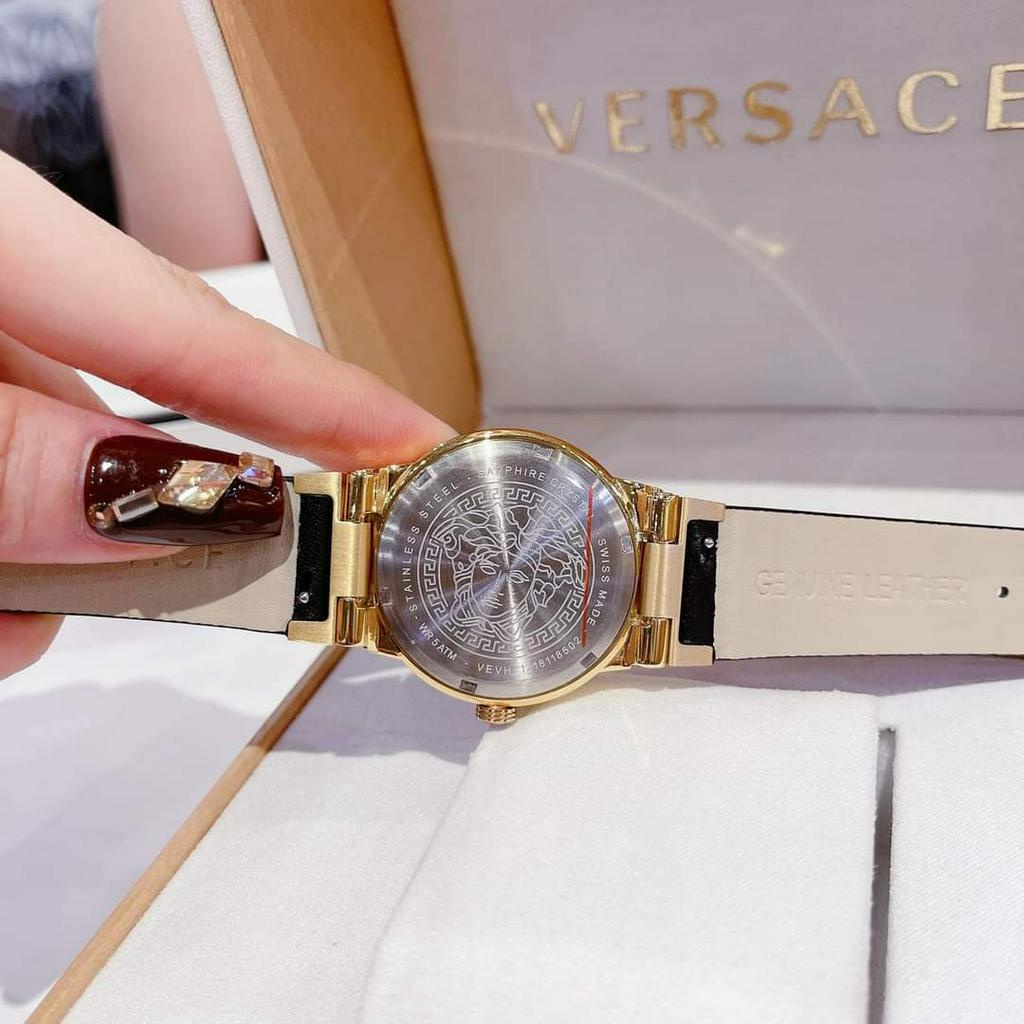 Đồng Hồ Nữ Dây Da Vers.a.c.e Geca Logo,Size:36mm Full Box Hãng,Phiên Bản Sang Trọng Đầy Quyền Lực