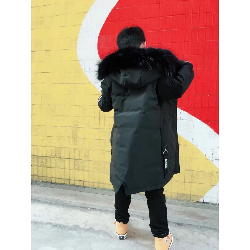 Áo Khoác Phao Dáng Dài Bé Trai Và Thanh Niên 1m15-1m65