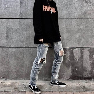 [ORDER TAOBAO] QUẦN BÒ RÁCH GỐI NAM