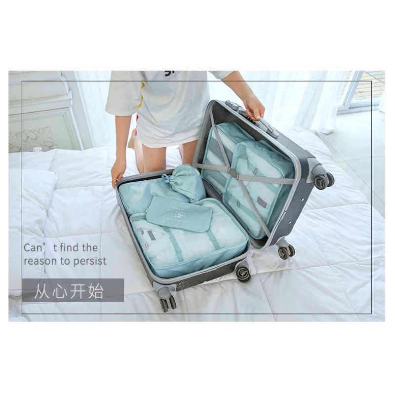 Sét 6 túi đựng đồ du lịch đủ size