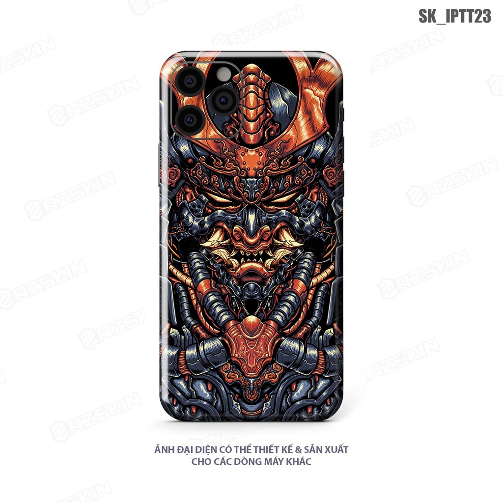 Miếng Dán Skin Tattoo Dành Cho IPhone 7 - 14 Pro Max |SK_IPHTT23| Chất Liệu Nhập Khẩu, Khuôn Cắt CNC Dán Full Lưng Viền