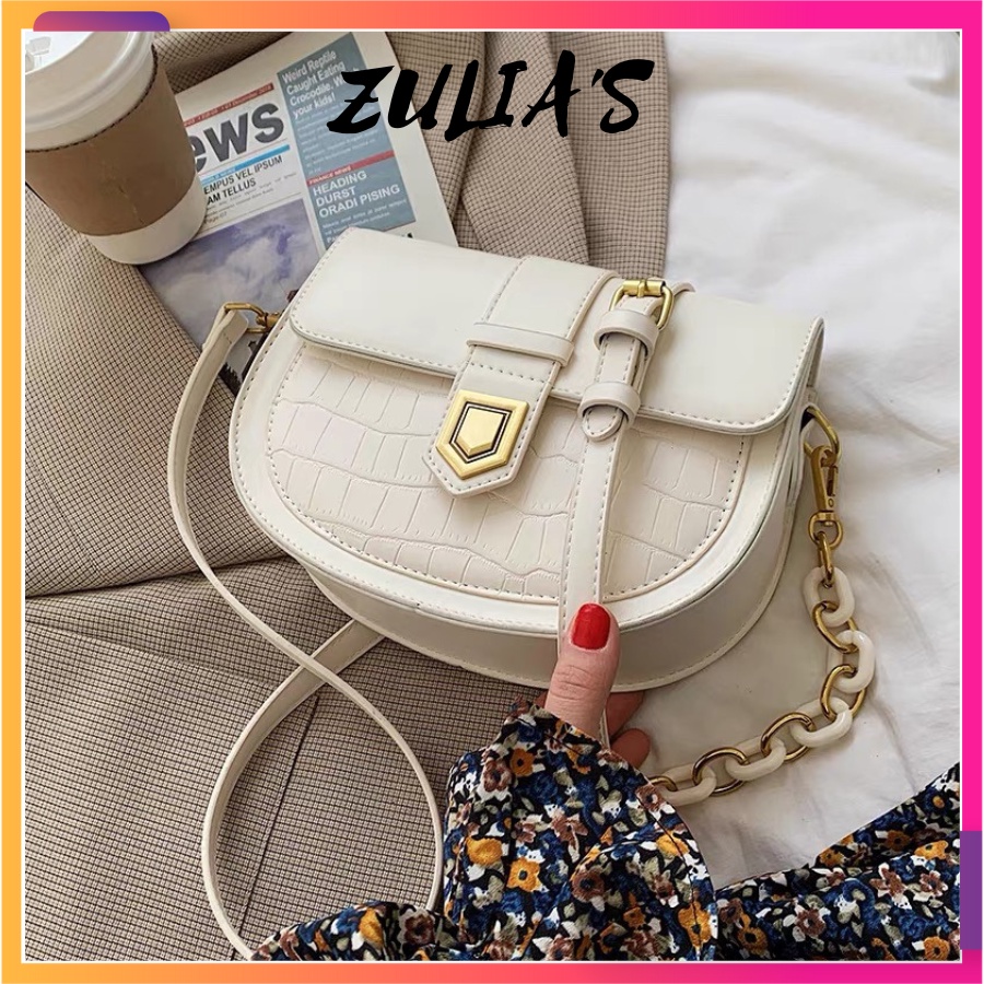 Túi kẹp nách,túi xách nữ đeo vai đeo chéo dáng hộp 1 dải Zuliashop8386