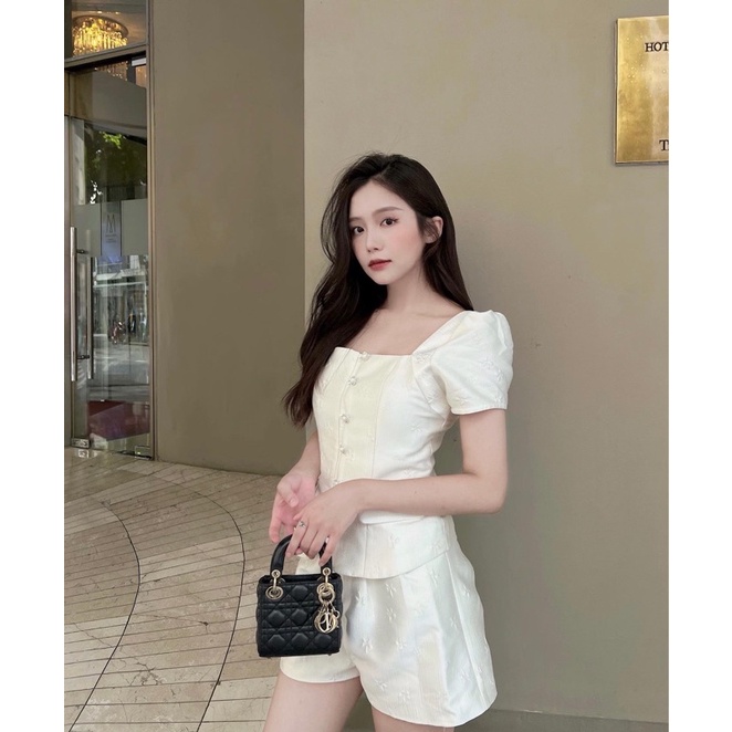 Set bộ sang chảnh tay lỡ Cara Set