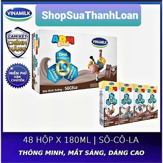 [HSD T5-2021] THÙNG 48 HỘP SỮA DINH DƯỠNG ADM GOLD SÔCÔLA 180ML