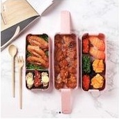 Hộp Đựng Cơm Trưa 3 Tầng Bằng Chất Liệu Lúa Mạch An Toàn Cho Sức Khỏe
