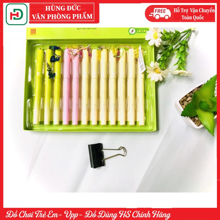 Bút máy nét hoa hồng hà 2273,ngòi mài công nghệ, dễ dáng tạo nết thanh nét đậm, bơm mực dễ dáng cho các bé