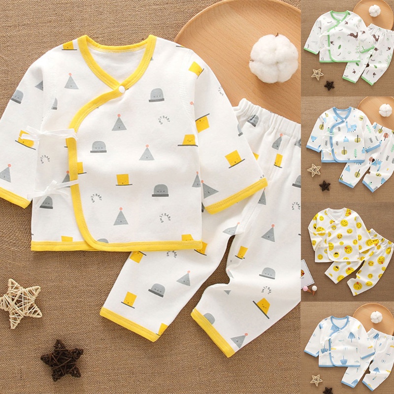 Bộ Đồ Ngủ 2 Món Bằng Vải Cotton Hữu Cơ Dành Cho Bé Trai Gái