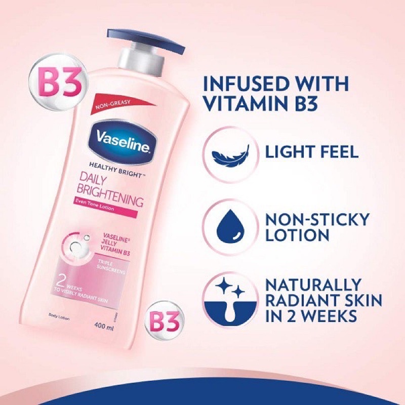 Sữa dưỡng thể Vaseline Healthy Bright Daily Brightening Body Lotion 725ml