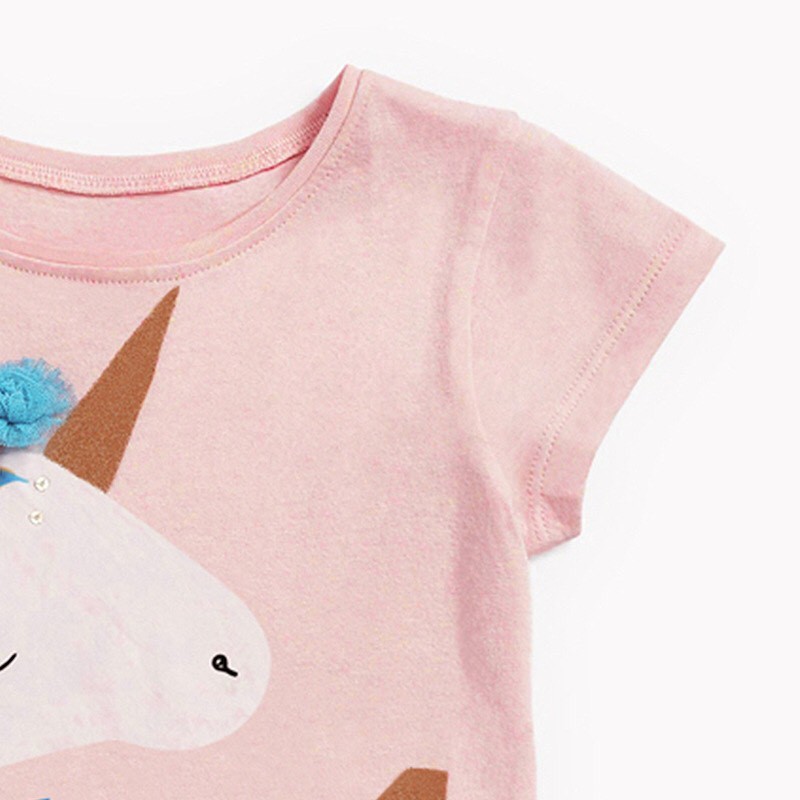 Áo phông ngựa Pony cho bé gái diện hè 2021 - Chính hãng Little Maven 100% Cotton