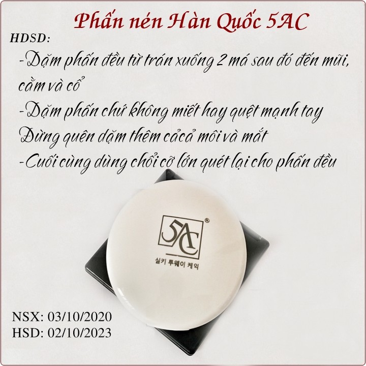Phấn Phủ kiềm dầu che khuyết điểm trang điểm Hàn Quốc 5AC | BigBuy360 - bigbuy360.vn