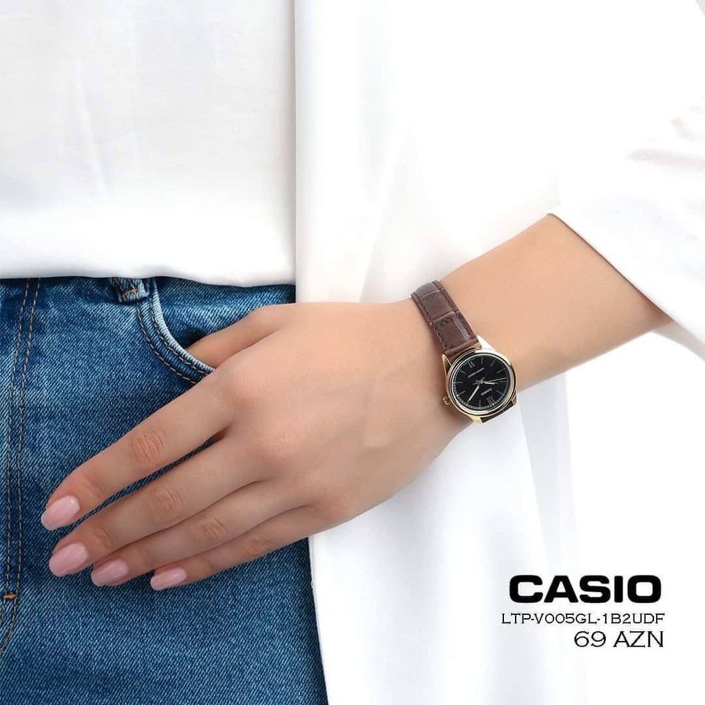 Đồng Hồ Nữ Casio Dây Da LTP-V005GL-1B2UDF Chính Hãng