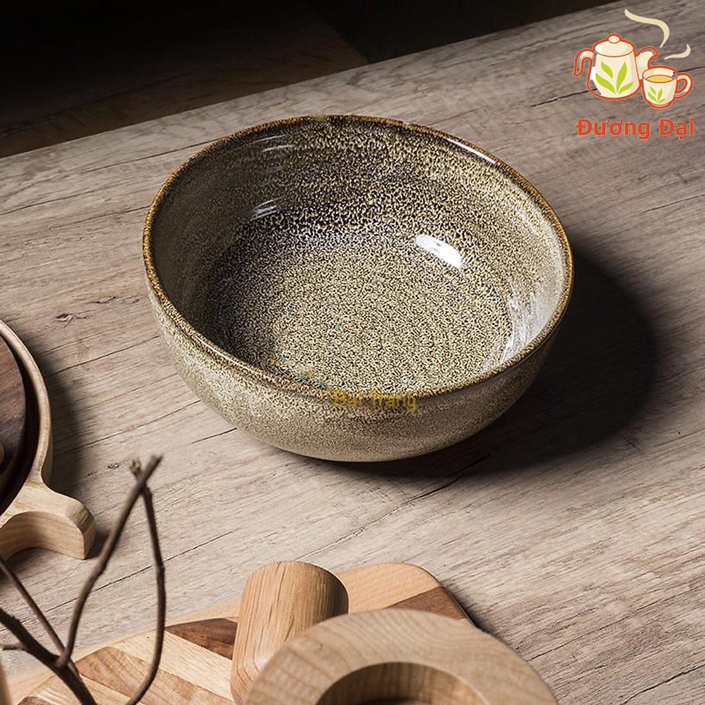 Bát Tô Nông Đựng Cơm Canh Men Hỏa Biến Gốm Sứ Bát Tràng Đương Đại