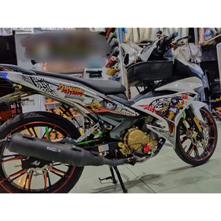 Tem rời exciter 150 trắng gấu trúc panda - decal ruby