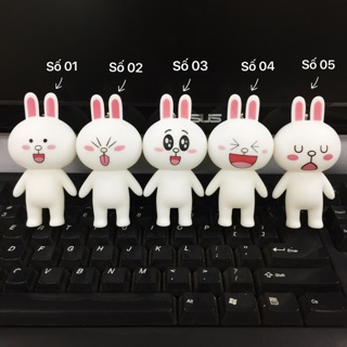 Móc khoá tượng Gấu-Thỏ-Vịt #line