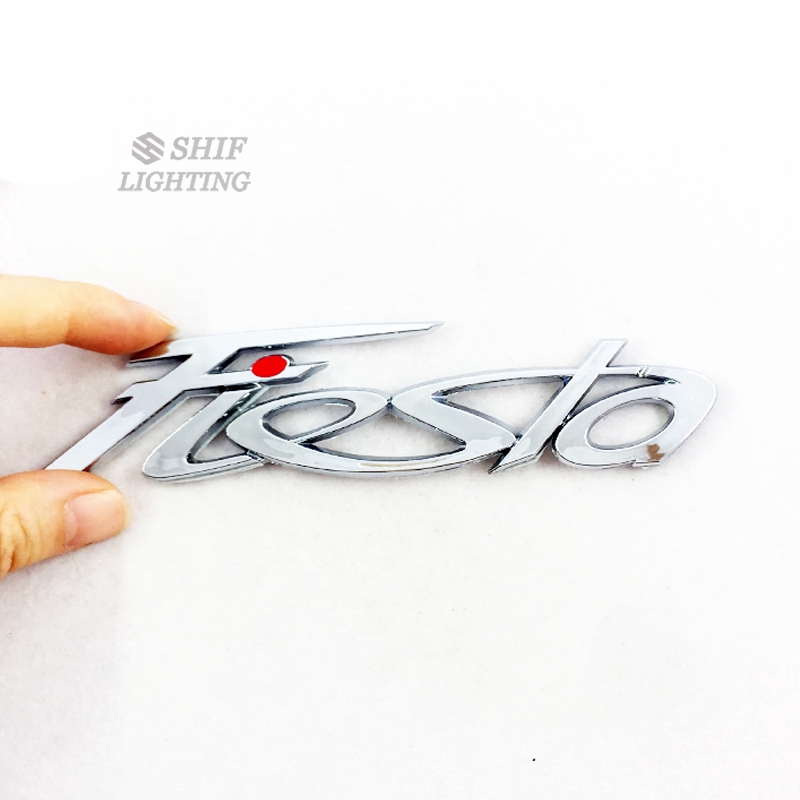 Miếng logo ABS Chrome chữ FIESTA cho xe FORD thiết kế chất lượng cao