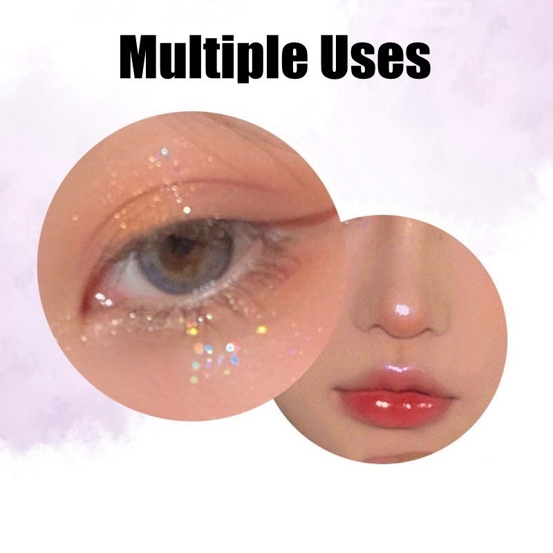 Phấn Mắt Dạng Lỏng 6 Màu Kim Cương Lấp Lánh Tự Nhiên Tinh Tế Làm Sáng Da Chống Nước Lâu Trôi